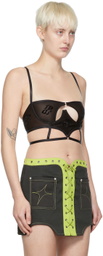 DIDU Black Polyester Bra