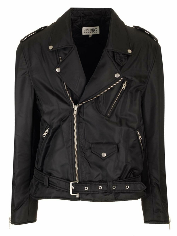 Photo: MM6 Maison Margiela Faux Leather Biker Jacket