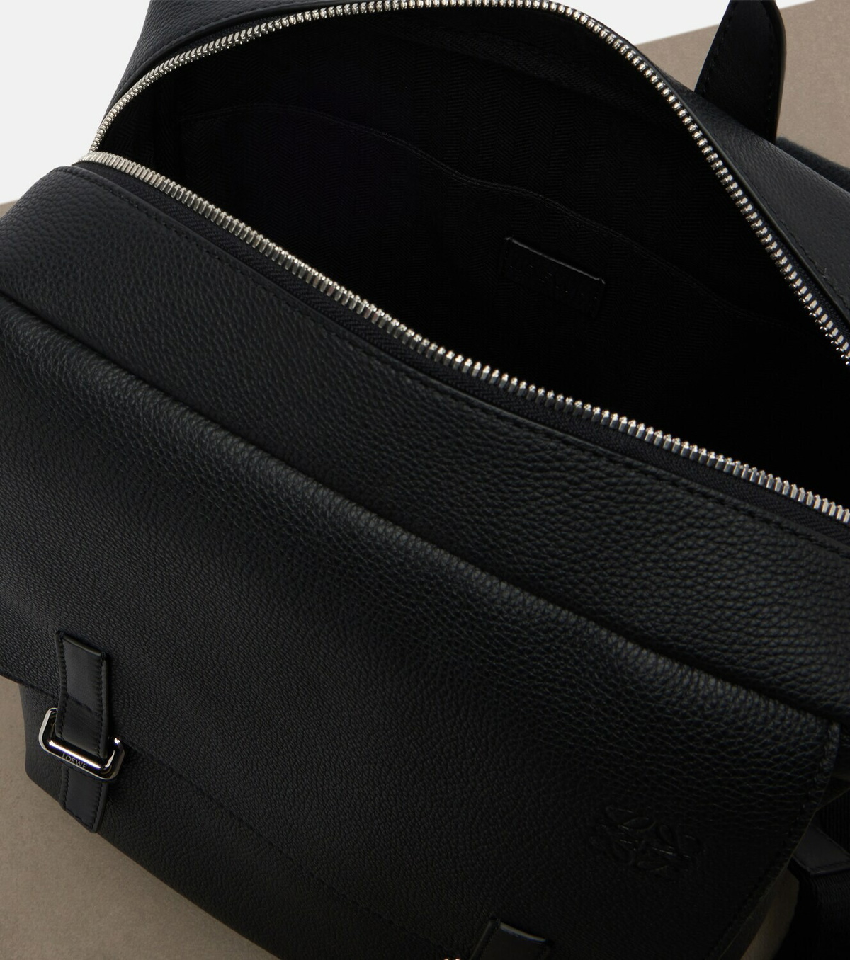 Loewe Military leather backpack