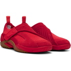 Lanvin Red LNV1 Knit & Suede Sneakers