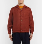 Camoshita - Camp-Collar Woven Overshirt - Red