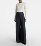 Max Mara Carmine high-rise wide-leg jeans