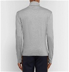 CALVIN KLEIN 205W39NYC - Slim-Fit Embroidered Cotton-Jersey Rollneck T-Shirt - Men - Gray