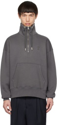 AMI Paris Gray Ami de Cœur Sweatshirt