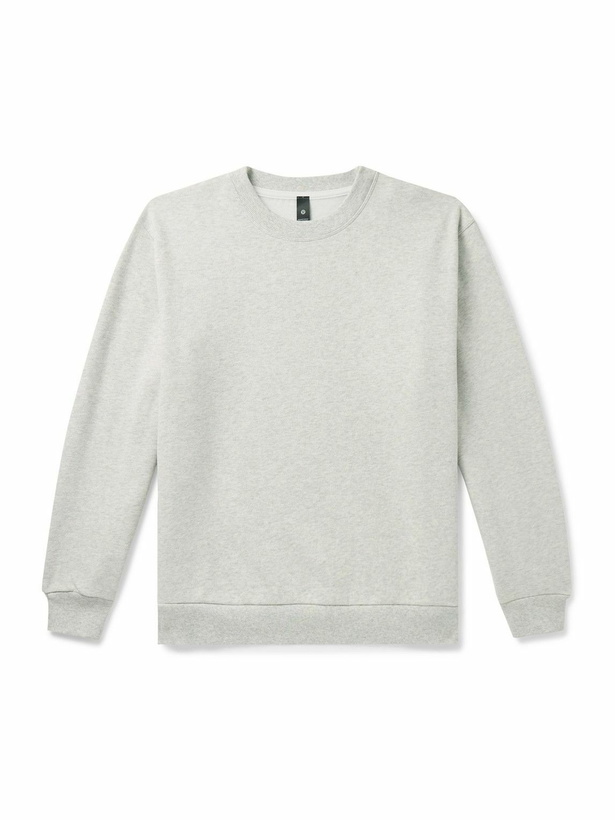 Photo: Lululemon - Steady State Cotton-Blend Jersey Sweatshirt - Gray