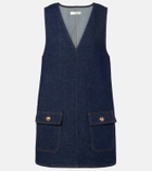 Frame Pinafore denim minidress