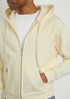 Ami Paris Hooded Cotton Sweatshirt Cream