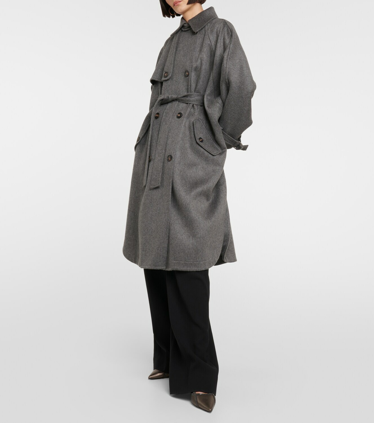 コート Brunello Cucinelli Double-Breasted Cashmere Coat Brunello Cucinelli Double-breasted cashmere coat Brunello