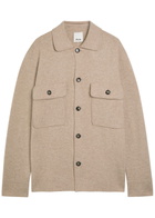 Allude Wool and Cashmere-blend Overshirt Beige
