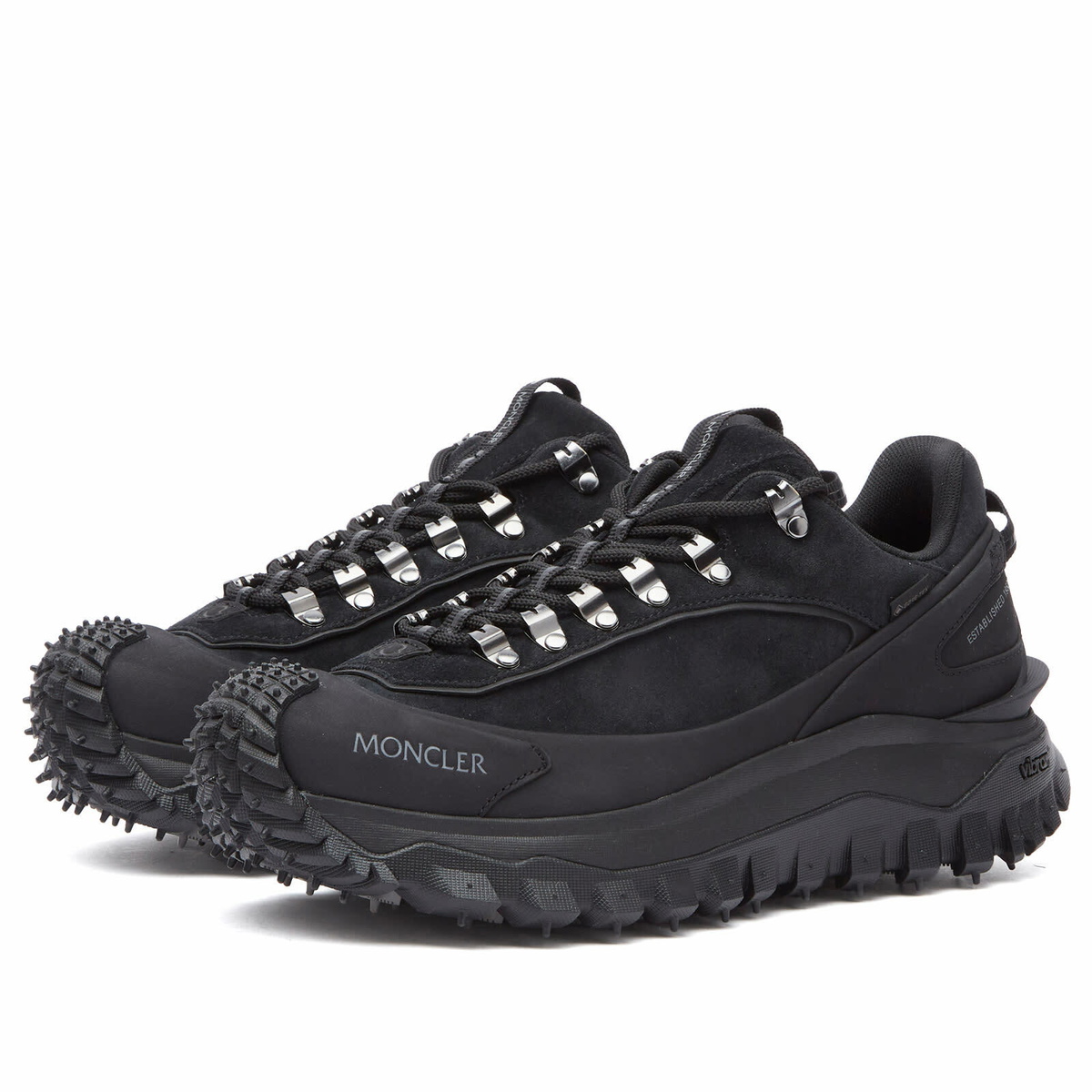 Moncler Women's Trailgrip Apex Low Top Sneakers in Black