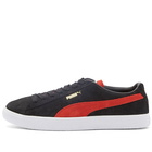 Puma Men's Suede VTG Teams Sneakers in Puma Black/Red