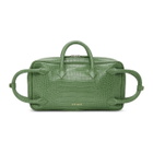 Dheygere Green Python Multi Strap Duffle Bag