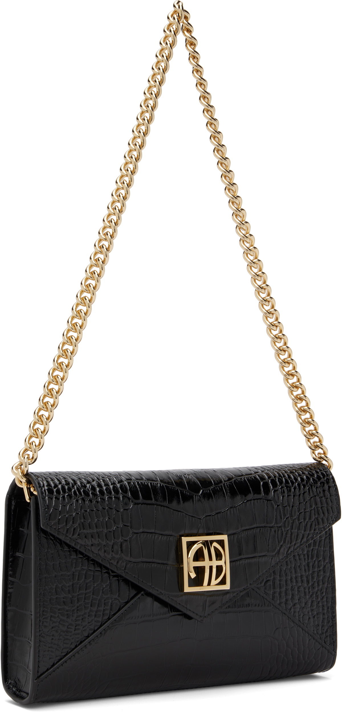 ANINE BING Black Small Elly Clutch