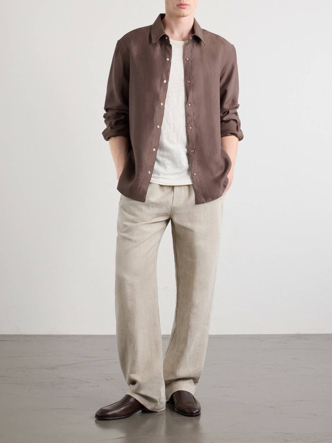 God's True Cashmere - Signature Linen T-Shirt - White