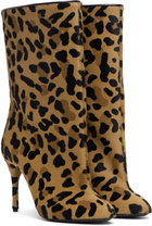 ALAÏA Tan & Black Low 90 Boots