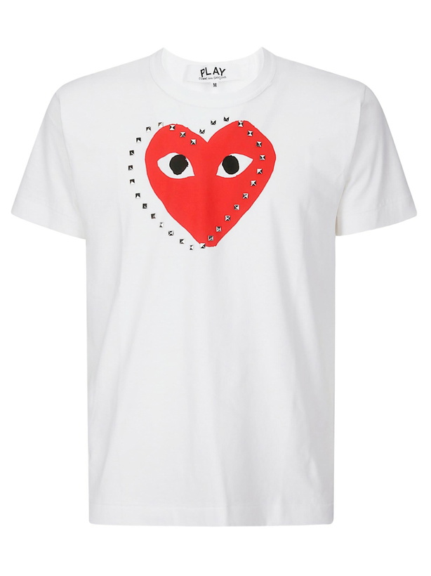 Photo: Comme des Garçons Play T-shirt Logo Stud