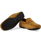Tod's - City Gommino Suede Penny Loafers - Men - Tan