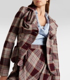 Vivienne Westwood Drunken Tailored checked wool blazer