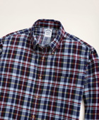Brooks Brothers Men's Regent Regular-Fit Plaid Corduroy Shirt | Blue