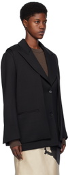 BITE Black Layered Blazer