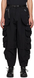 Archival Reinvent Black WIND AND SEA Edition Multi Bag Cargo Pants