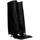 FIDAN NOVRUZOVA Black Kaia Stiletto Heel Sandal Tall Boots
