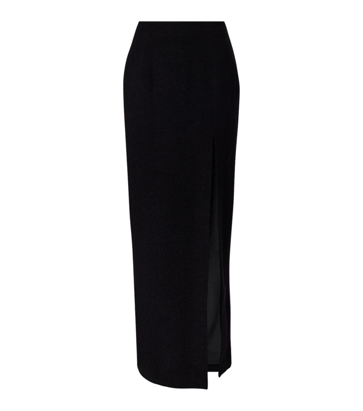 Photo: Alessandra Rich Wool-blend twill bouclé maxi skirt