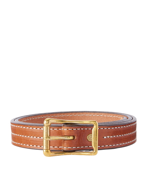 Photo: Yuketen - 2.5cm Leather Belt - Brown