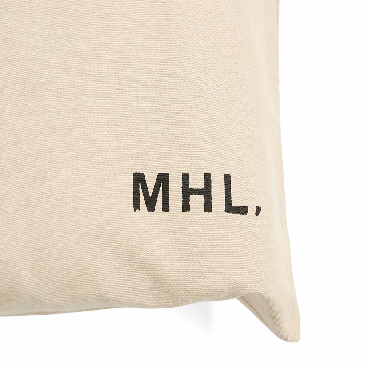 MHL by Margaret Howell Men's Logo Tote Bag in Ecru 