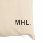 MHL by Margaret Howell Men's Logo Tote Bag in Ecru 