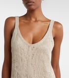 Brunello Cucinelli Dazzling Water Lillies knitted midi dress