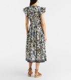 Ulla Johnson Kairi gathered cotton-blend midi dress