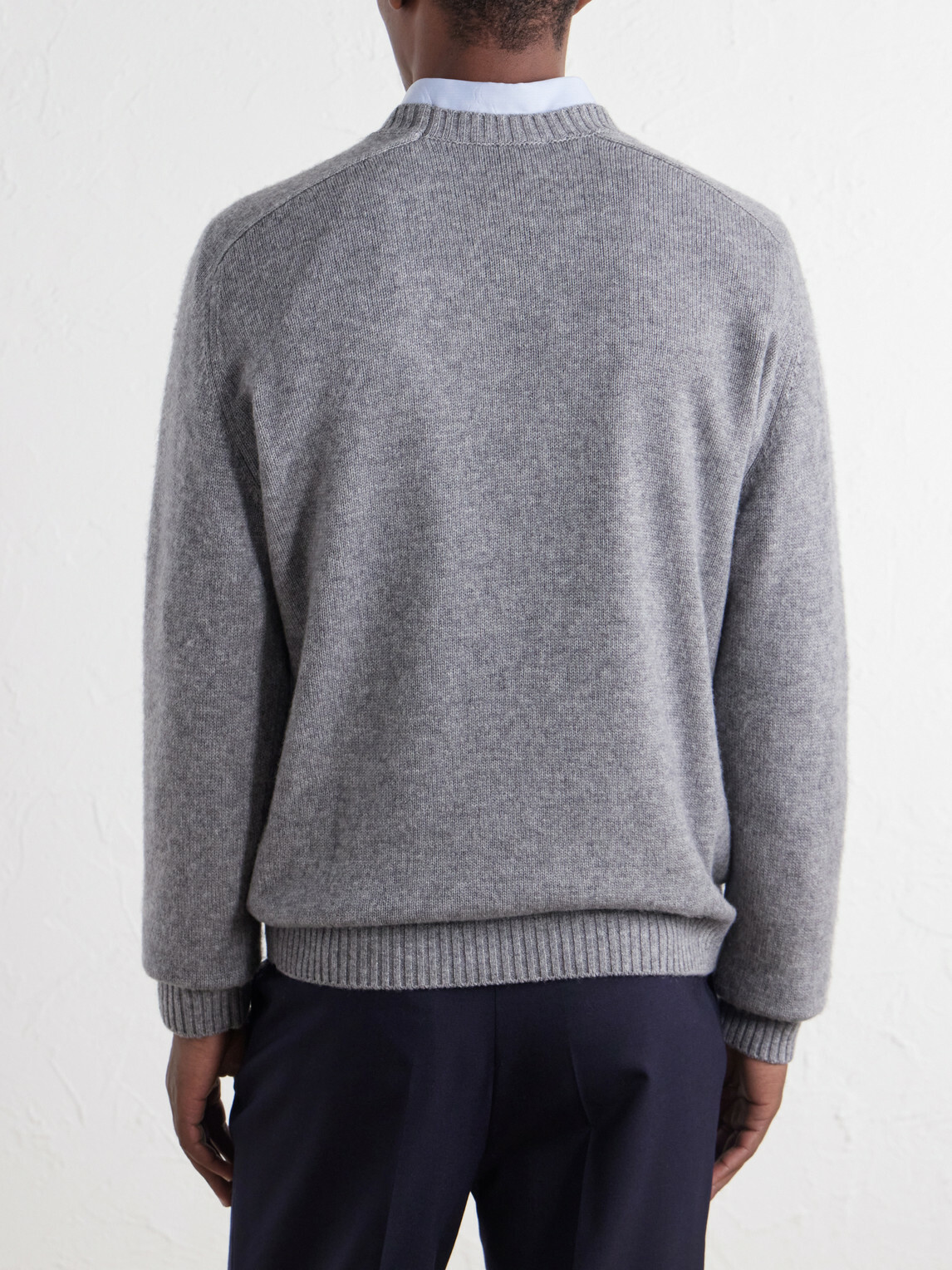 Boglioli - Wool and Cashmere-Blend Sweater - Gray