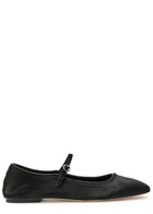Aeyde Uma Pony Hair Mary Jane Flats Black