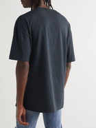 Rhude - Printed Cotton-Jersey T-Shirt - Blue