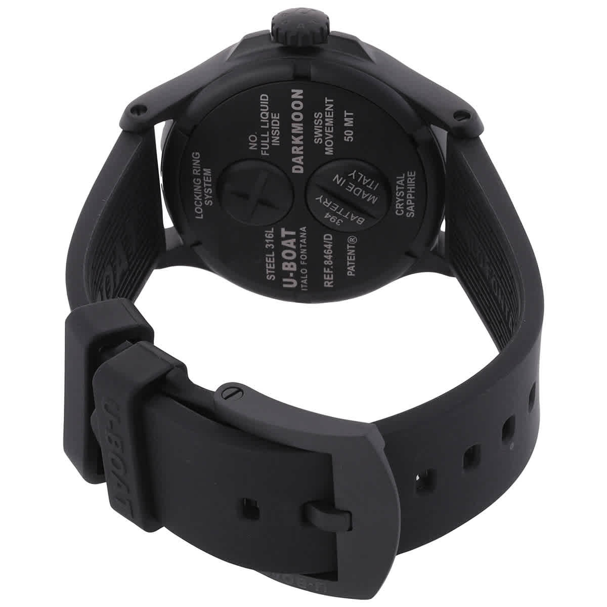 U-Boat Darkmoon Quartz Black Dial Mens Watch 8464-D