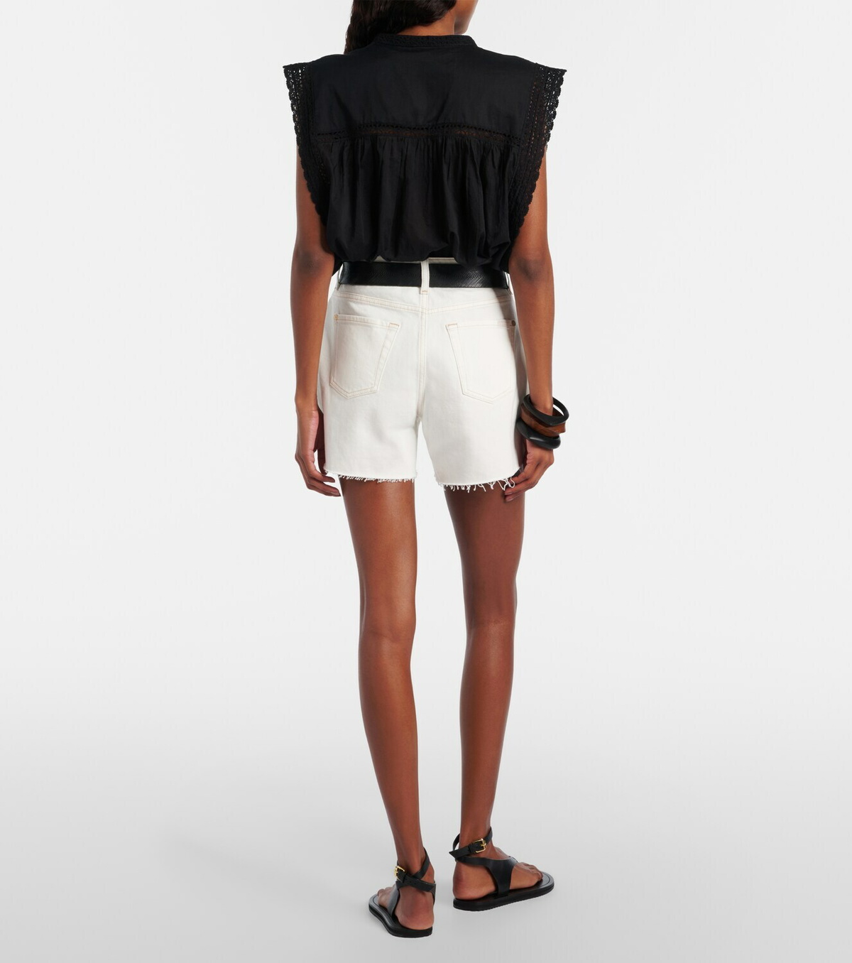 7 For All Mankind Monroe denim shorts