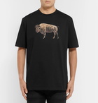 Lanvin - Printed Cotton-Jersey T-Shirt - Men - Black