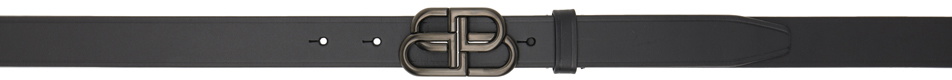 Balenciaga Black BB Thin Belt