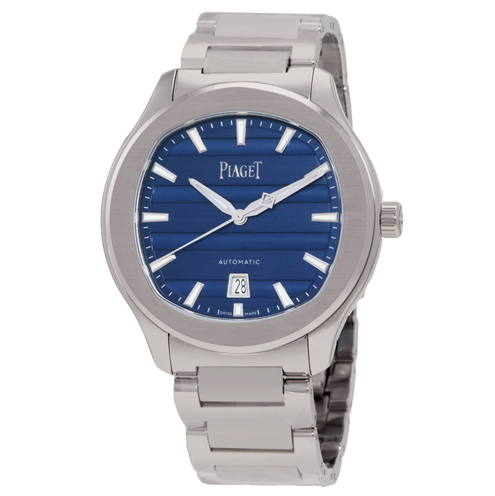 Photo: Piaget Polo Signature Date 42 Automatic Blue Dial Mens Watch G0A51032