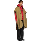 Burberry Reversible Beige Wool Check Poncho