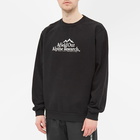 Afield Out Men's Research Crew Sweat in Black