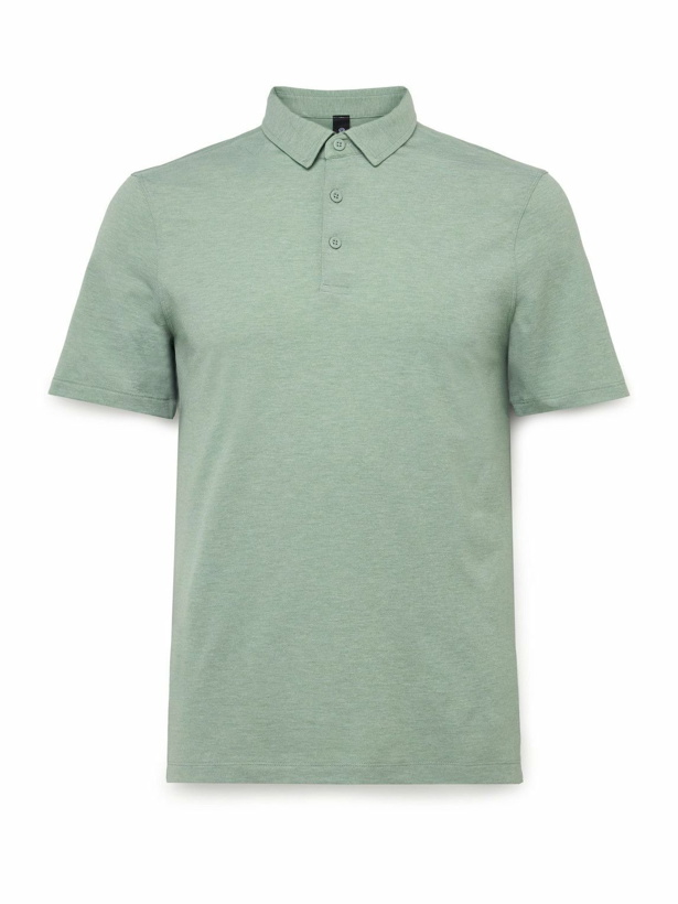 Photo: Lululemon - Evolution Slim-Fit Stretch Recycled-Jersey Golf Polo Shirt - Green