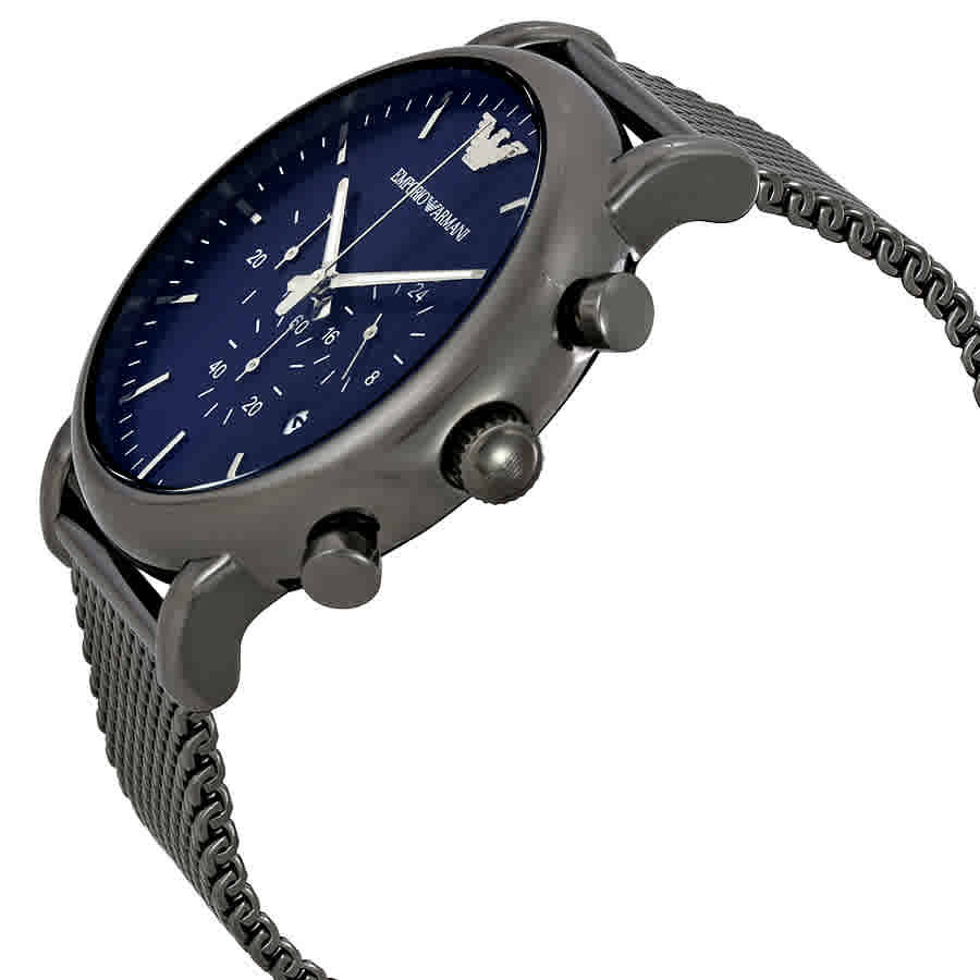 Emporio Armani Sport Chronograph Blue Dial Mens Watch AR1979 Emporio Armani