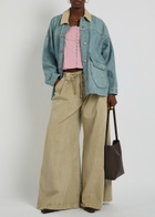 Free People Lemon Denim Jacket Blue
