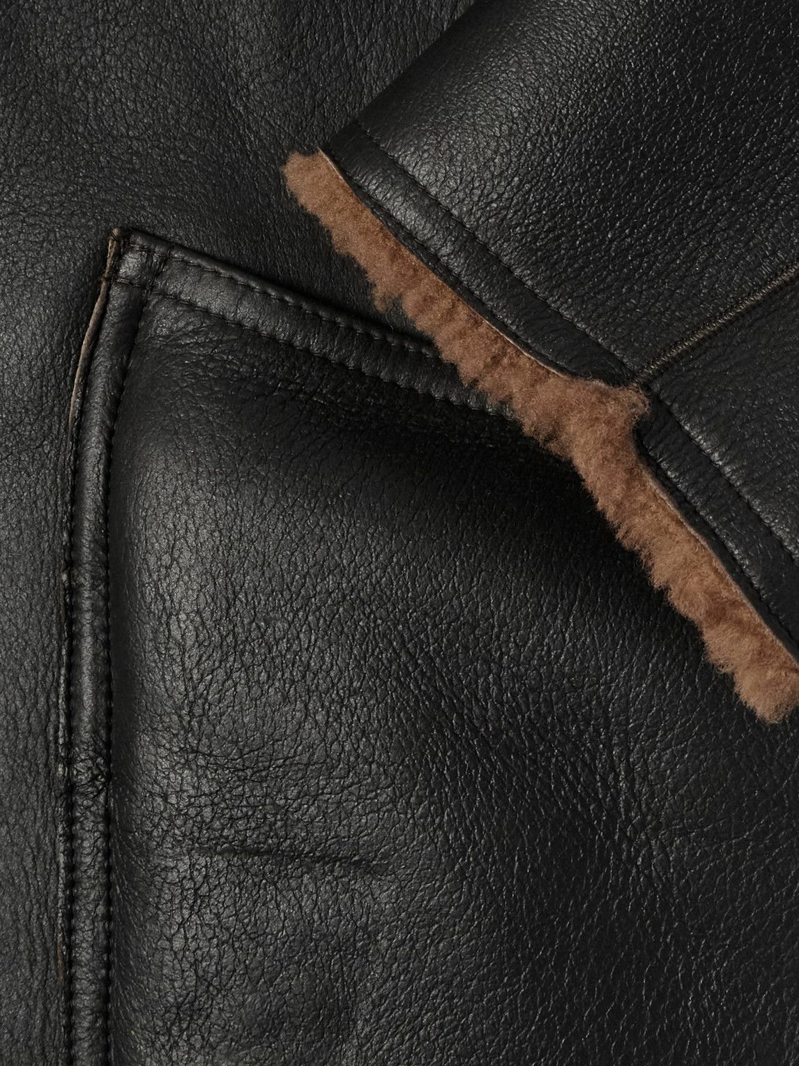 ジャケット・アウター Paul Smith REDEAR sheep leather jacket Paul Smith Red Lamb Suede Leather Regular Fit Bomber Jacket