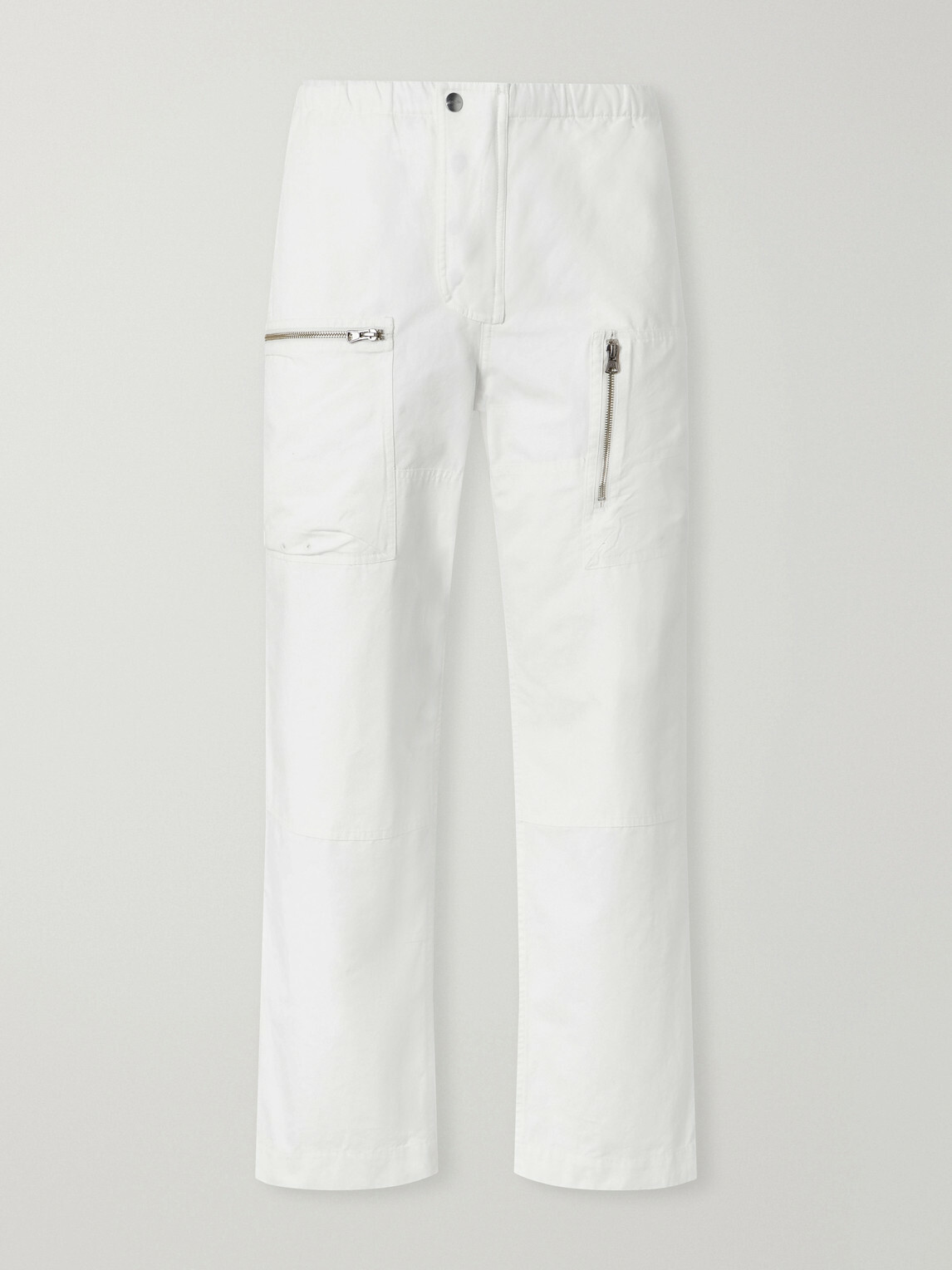 Aimé Leon Dore - Aviator Straight-Leg Cotton-Canvas Trousers - White