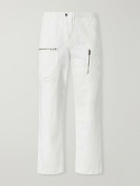 Aimé Leon Dore - Aviator Straight-Leg Cotton-Canvas Trousers - White