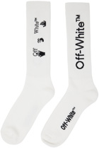 Off-White White Arrow Mid Length Socks