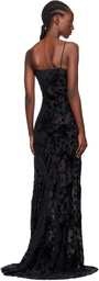 Ann Demeulemeester Black Aaricia Bias Slip Maxi Dress